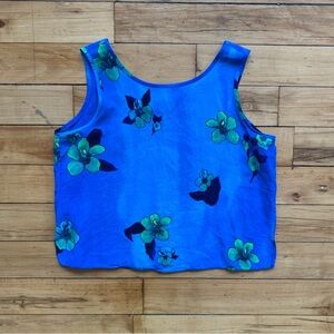 💙 Vintage Bright Blue Wallis Crop Top